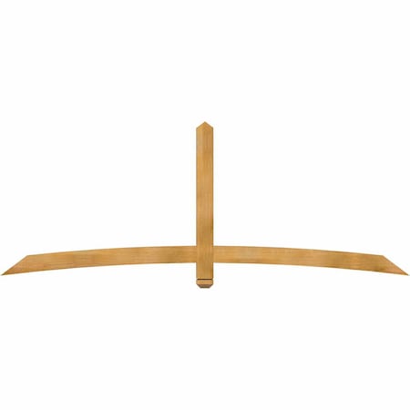 Ekena Millwork Bellingham Rough Sawn Timber Gable Bracket, Western Red Cedar, 96"W x 36"H x 2"D x 4"F, 9/12 Pitch GBW096X36X0204BEL00RWR